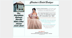 Desktop Screenshot of christinesbridalshop.com